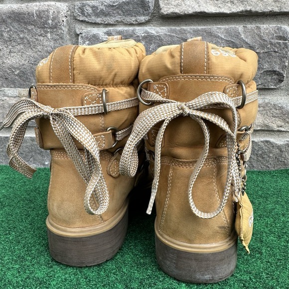 Women's 7 M - Timberland 650 Down Fill Wheat Nubuck Hiking Boots Insulated - Picture 5 of 8